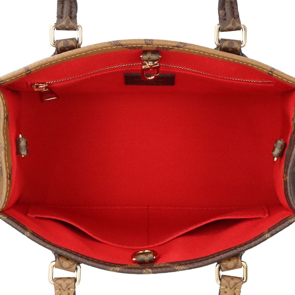 Louis Vuitton On The Go PM Monogram Giant Shoulder Bag Brown — view 7
