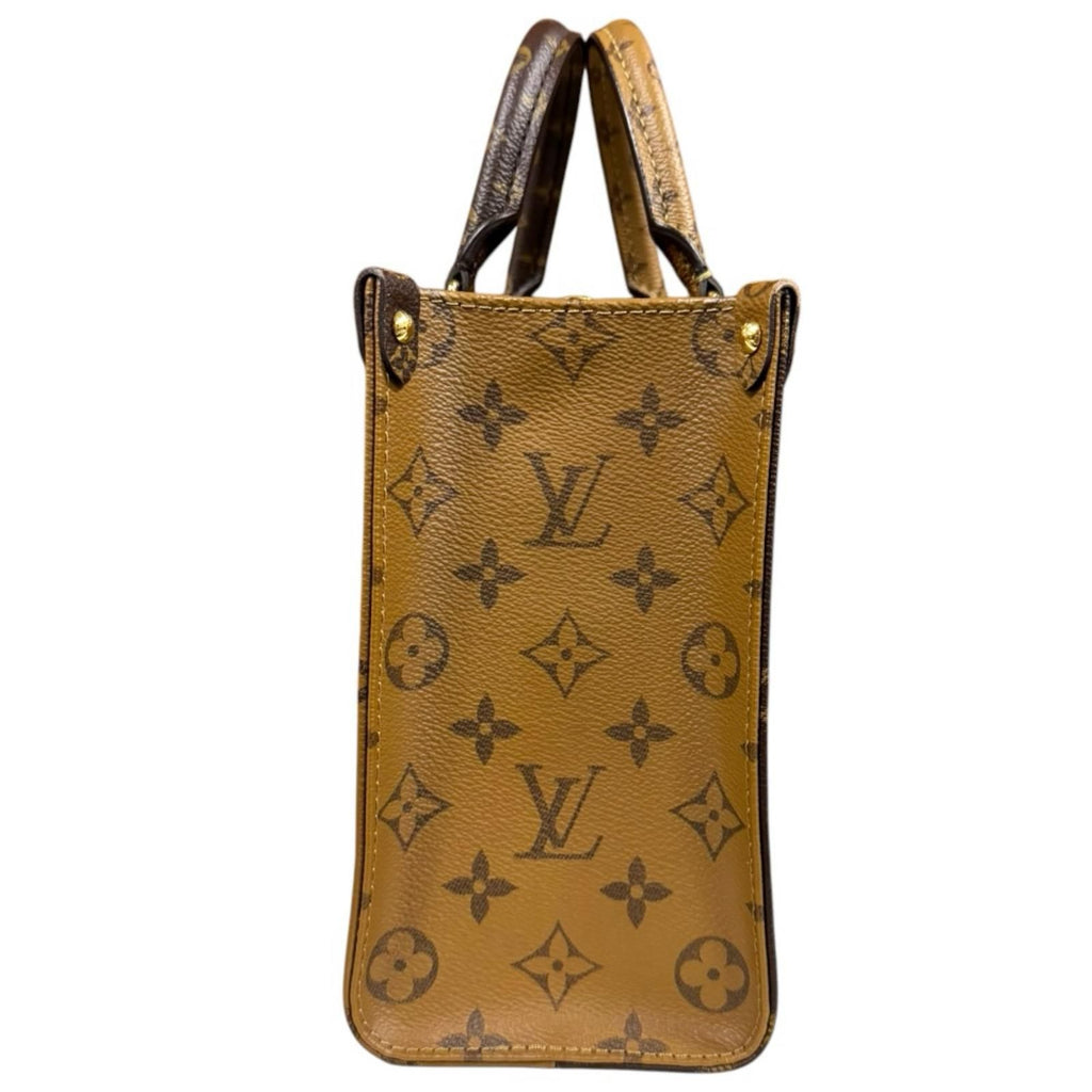 Louis Vuitton On The Go PM Monogram Giant Shoulder Bag Brown — view 4