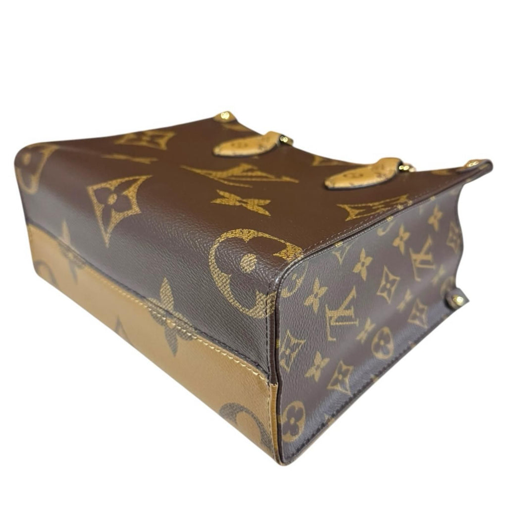 Louis Vuitton On The Go PM Monogram Giant Shoulder Bag Brown — view 6