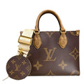 Louis Vuitton On The Go PM Monogram Giant Shoulder Bag Brown