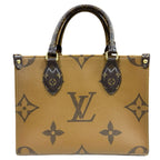 Louis Vuitton On The Go PM Monogram Giant Shoulder Bag Brown — view 3