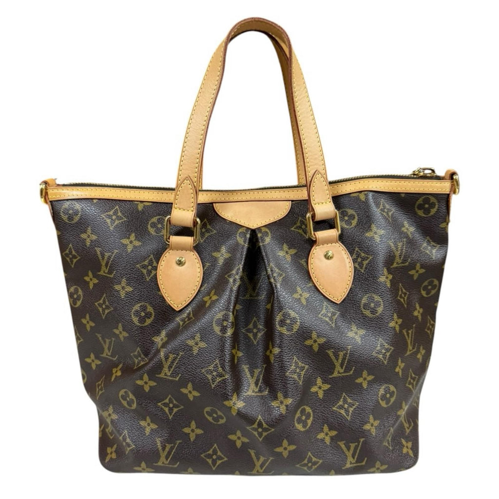 Louis Vuitton Palermo PM Monogram Shoulder Bag Canvas Brown — view 3
