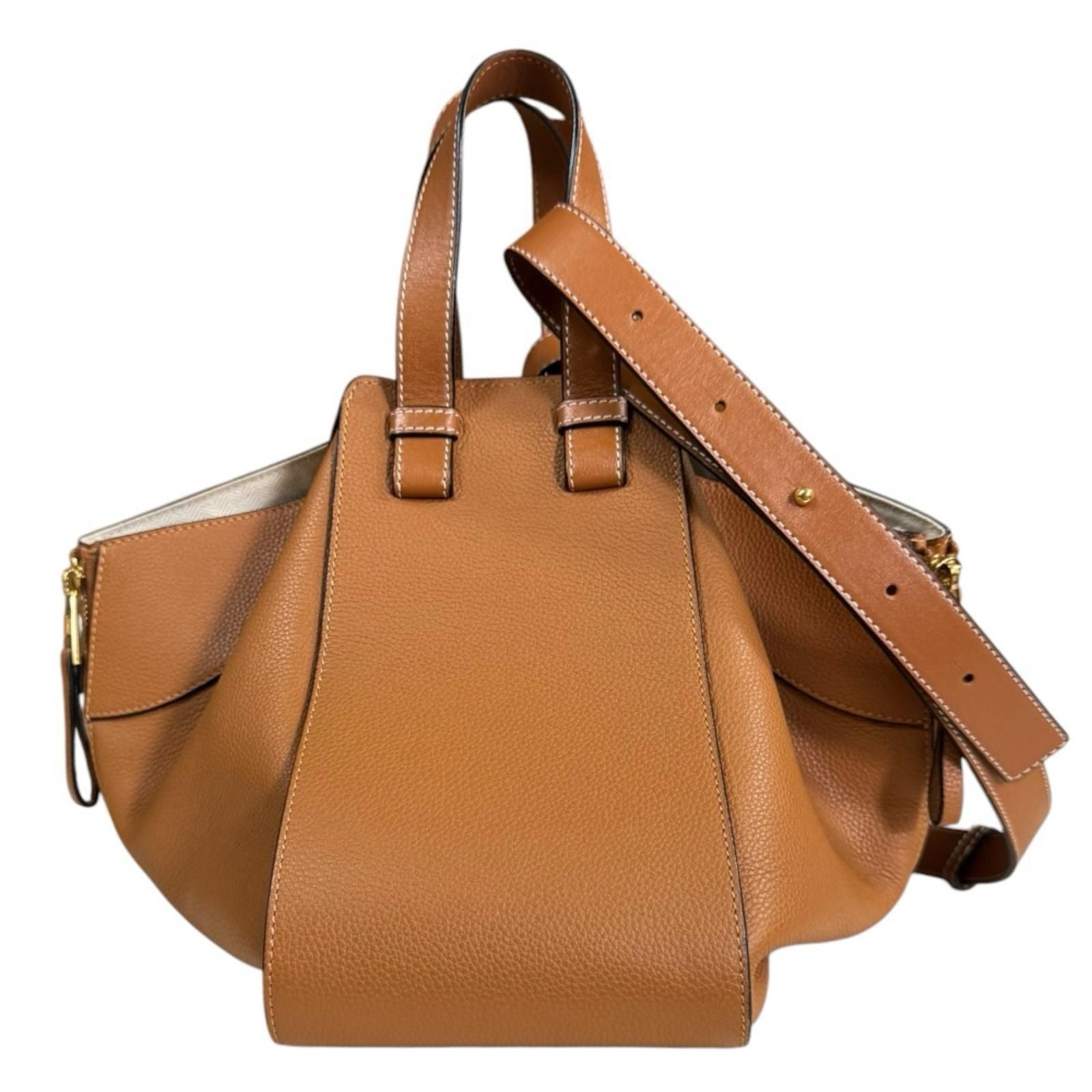 Loewe Hammock Small Shoulder Bag Leather Brown — view 3