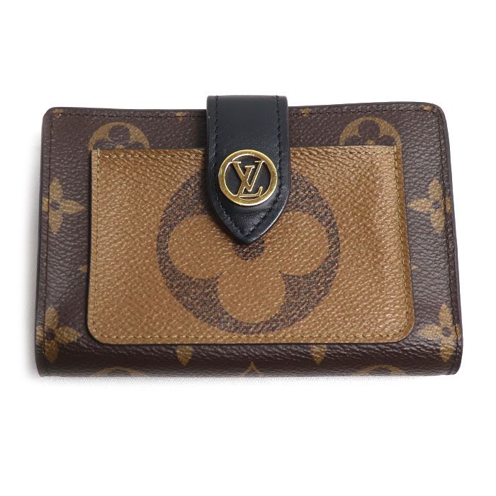 Louis Vuitton Portefeuille Juliette Bifold Wallet Monogram Giant Reverse Brown
