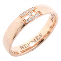 Hermes Ring Ever Herakles 18k Pink Gold Diamond