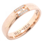 Hermes Ring Ever Herakles 18k Pink Gold Diamond