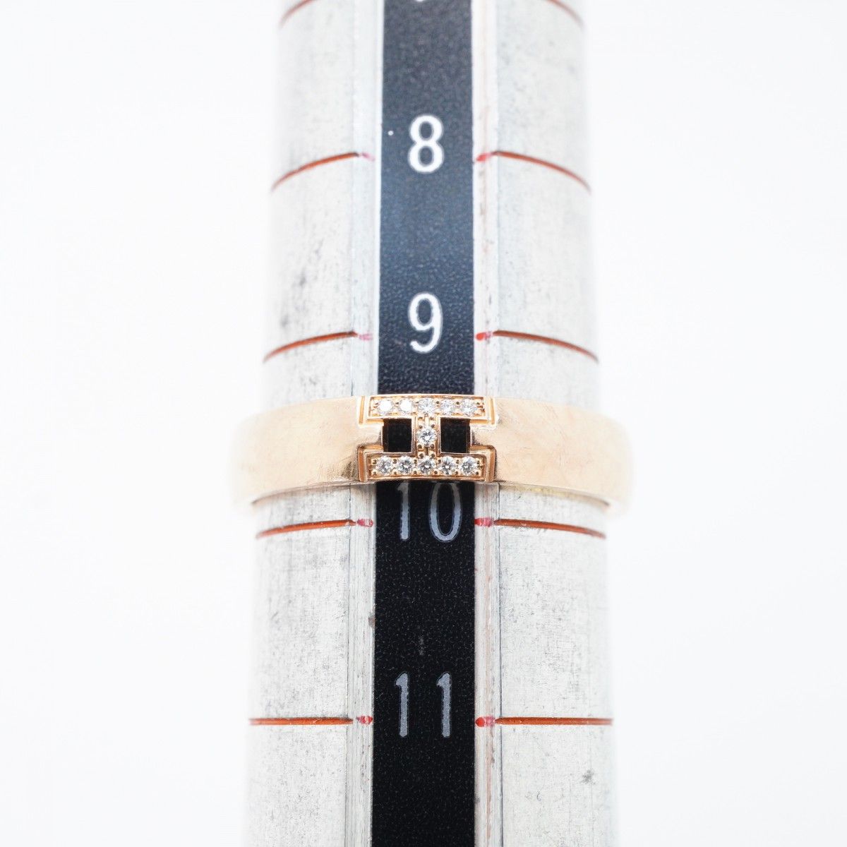 Hermes Ring Ever Herakles 18k Pink Gold Diamond — view 7