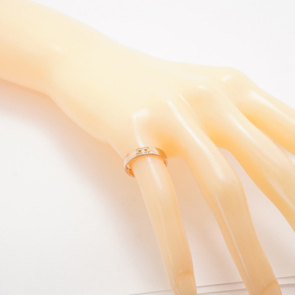 Hermes Ring Ever Herakles 18k Pink Gold Diamond — view 8