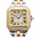 Cartier Panthere MM 1 Row Ivory Dial Watch