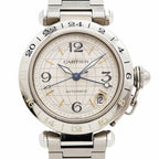 Cartier Pasha C Meridian GMT Silver Dial Watch