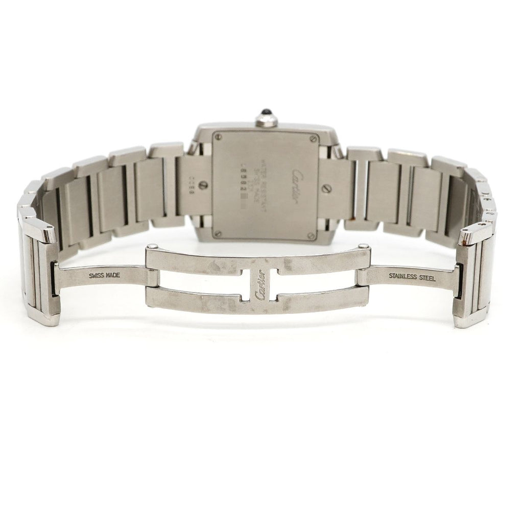 Cartier Tank Francaise MM Ivory Dial Watch — view 4