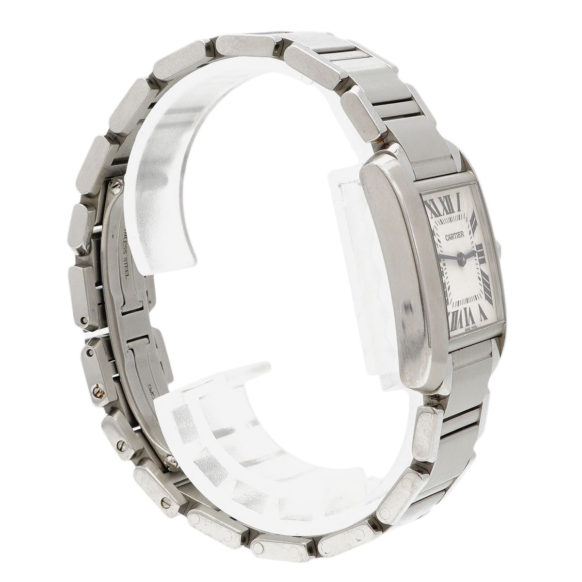 Cartier Tank Francaise MM Ivory Dial Watch — view 3
