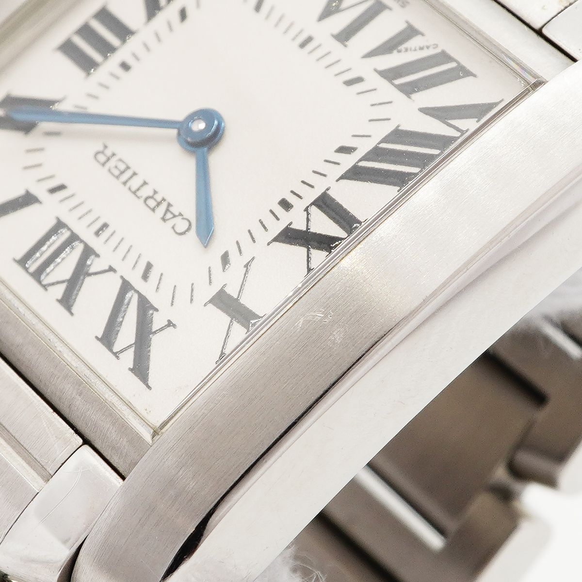 Cartier Tank Francaise MM Ivory Dial Watch — view 7