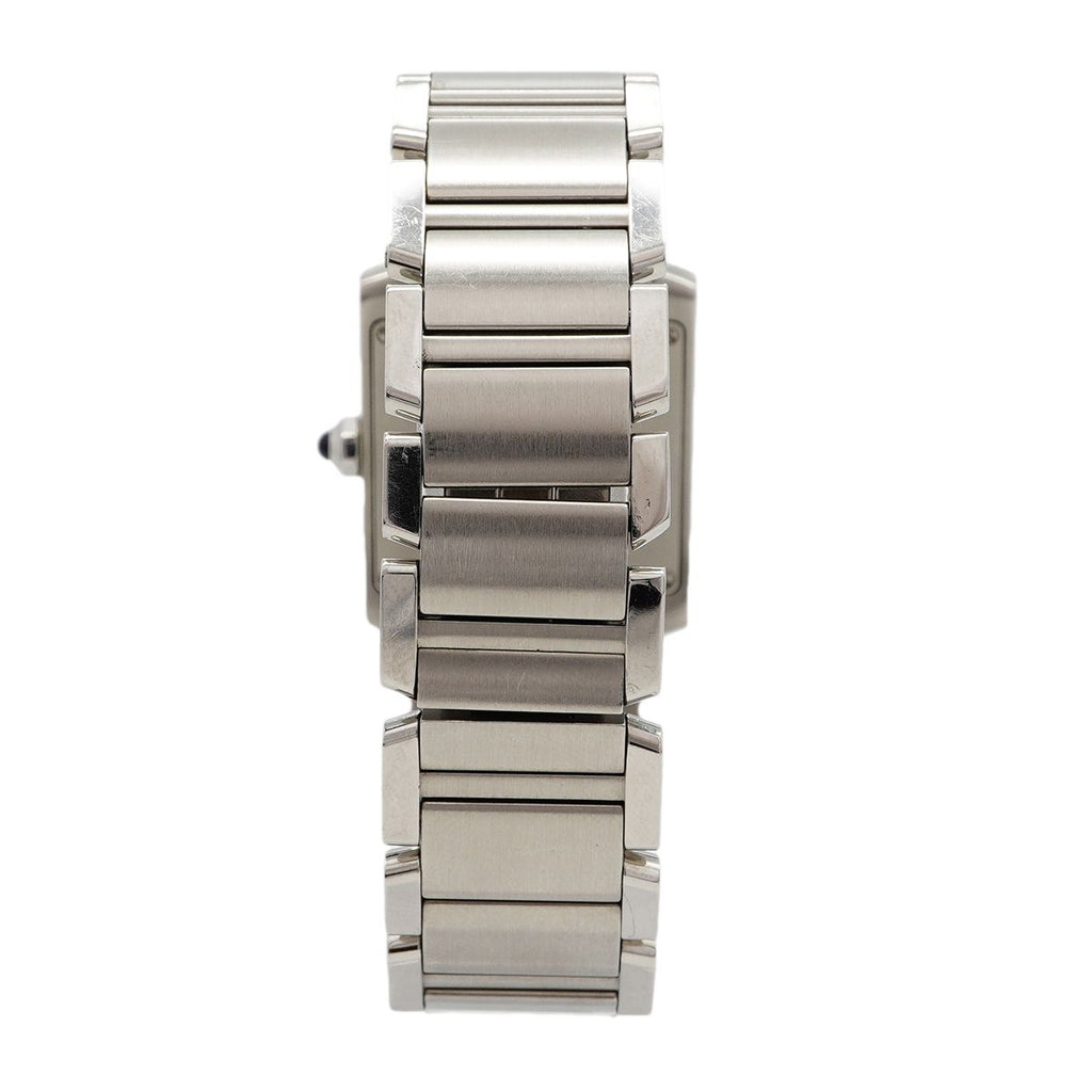 Cartier Tank Francaise MM Ivory Dial Watch — view 8