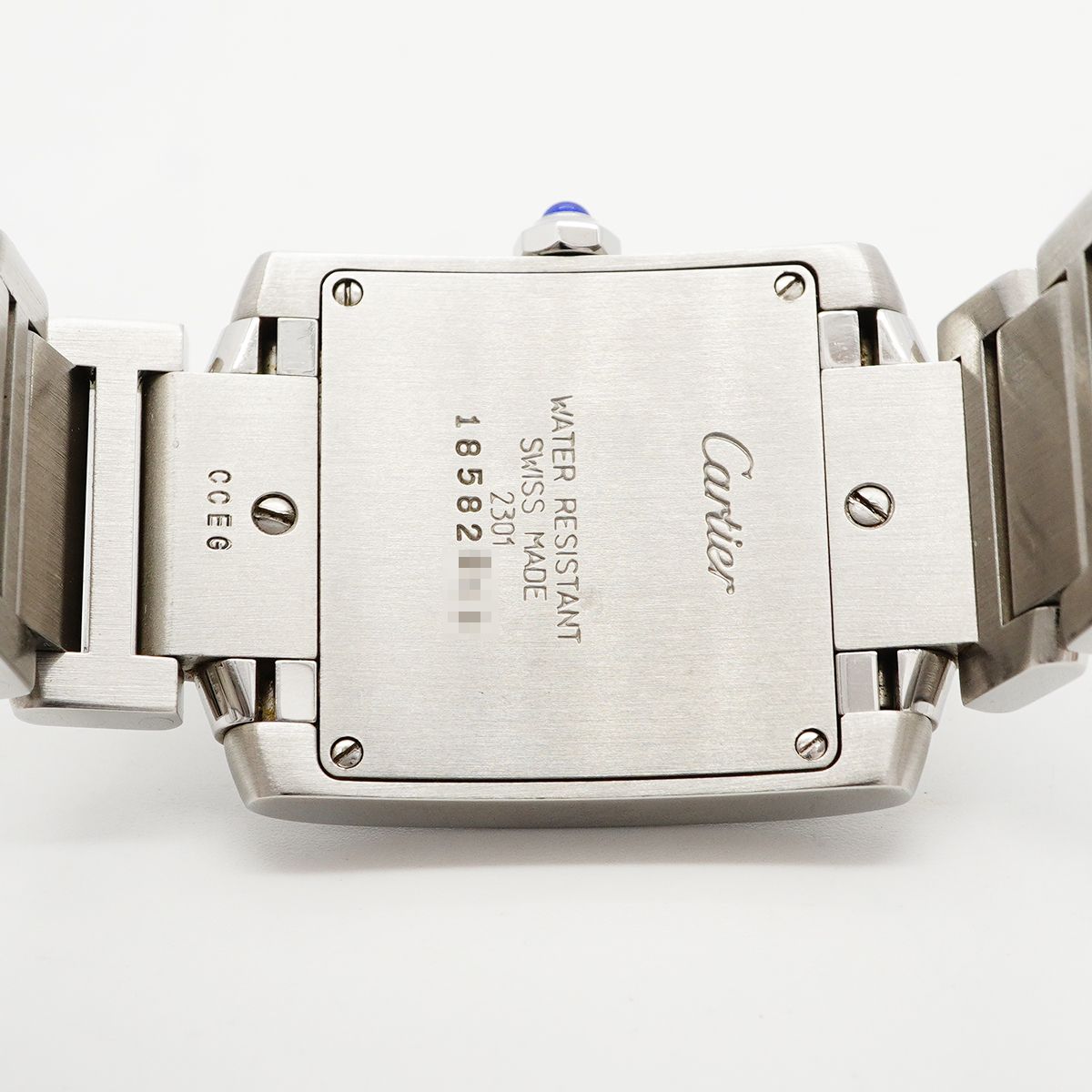 Cartier Tank Francaise MM Ivory Dial Watch — view 5
