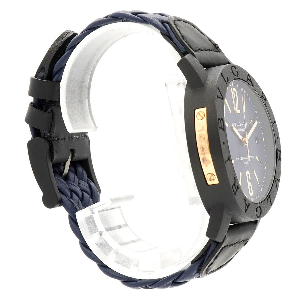 Bvlgari Carbon Gold Blue Dial Watch — view 3