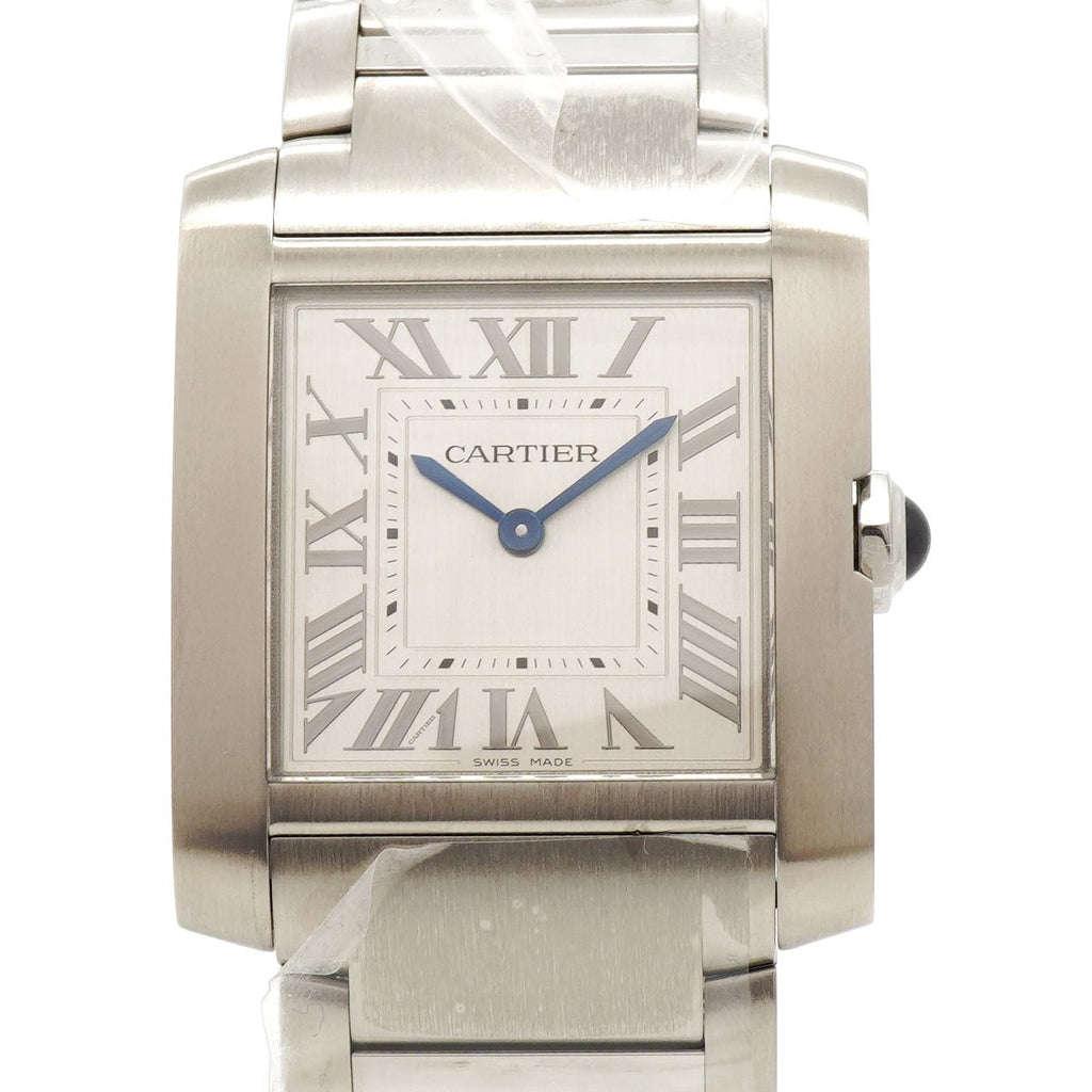 Cartier Tank Francaise MM Silver Dial Watch Boys