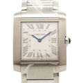 Cartier Tank Francaise MM Silver Dial Watch Boys