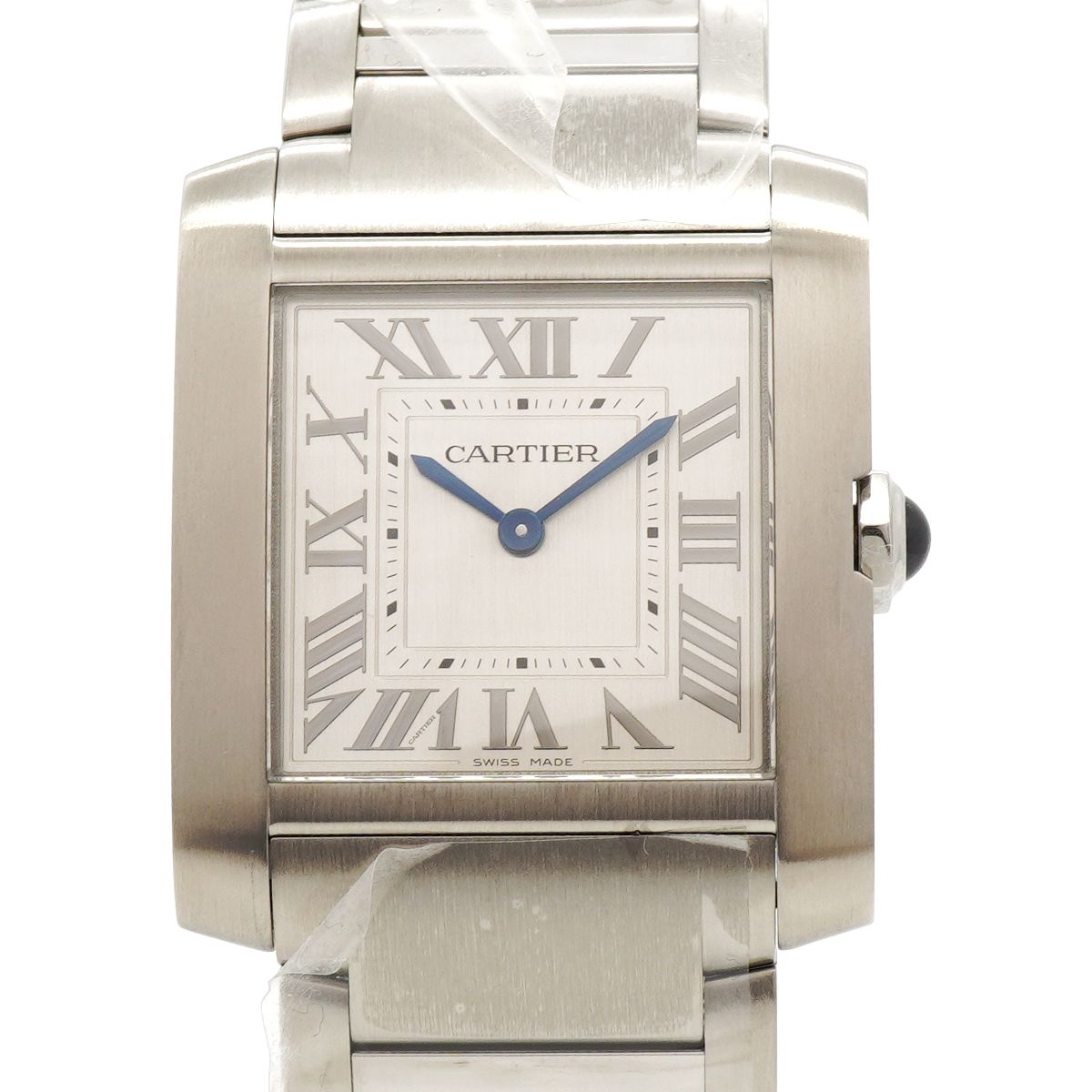 Cartier Tank Francaise MM Silver Dial Watch Boys