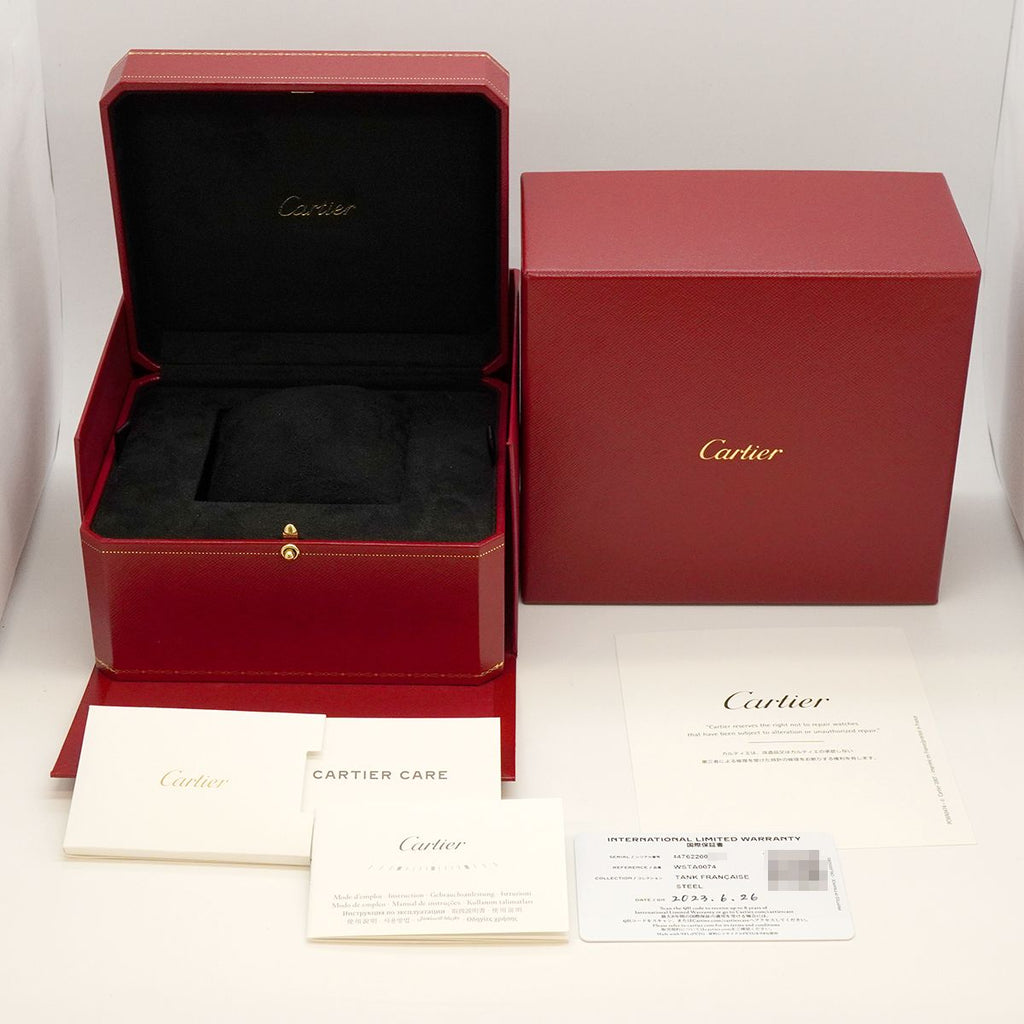 Cartier Tank Francaise MM Silver Dial Watch Boys — view 9