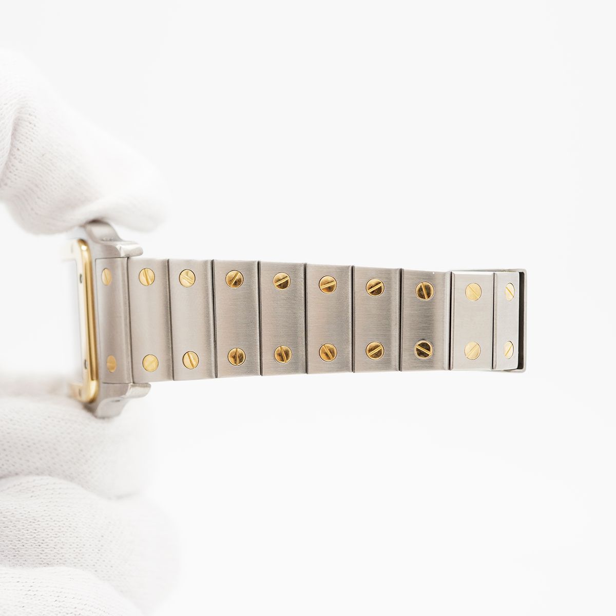 Cartier Santos Galbe LM Ivory Dial Watch — view 6