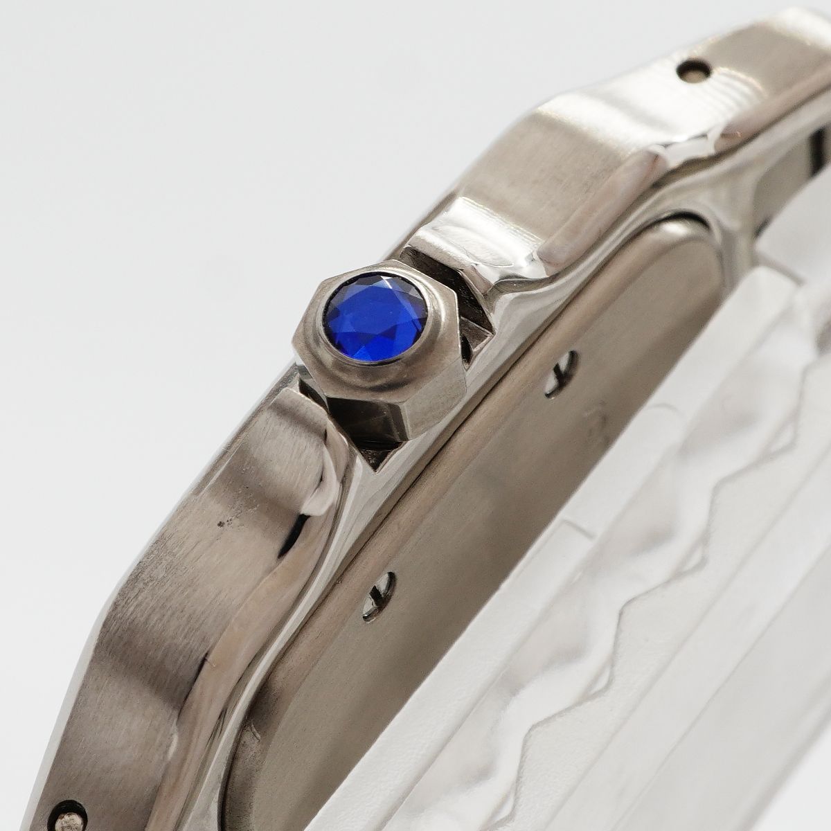 Cartier Santos Galbe LM Ivory Dial Watch — view 9