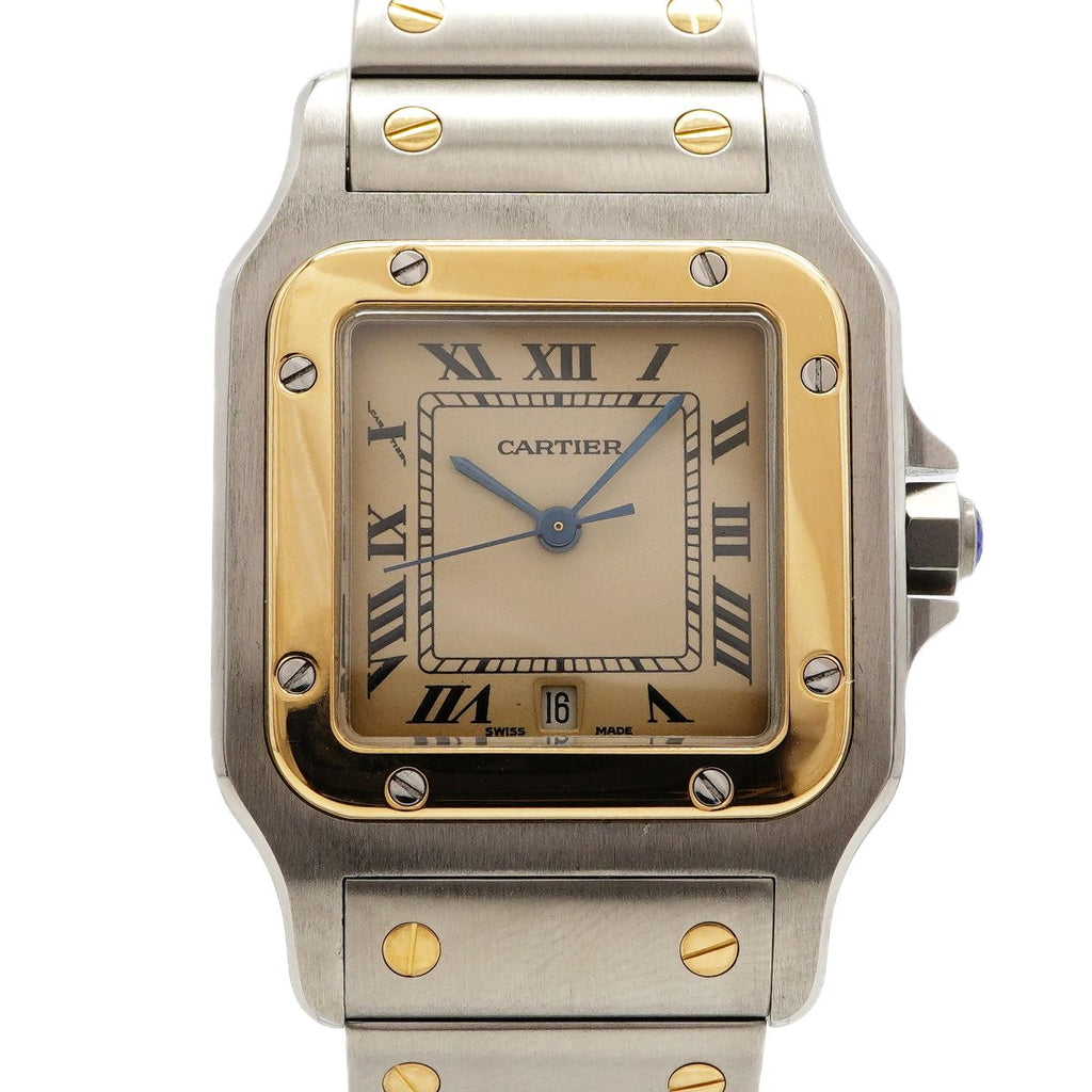 Cartier Santos Galbe LM Ivory Dial Watch