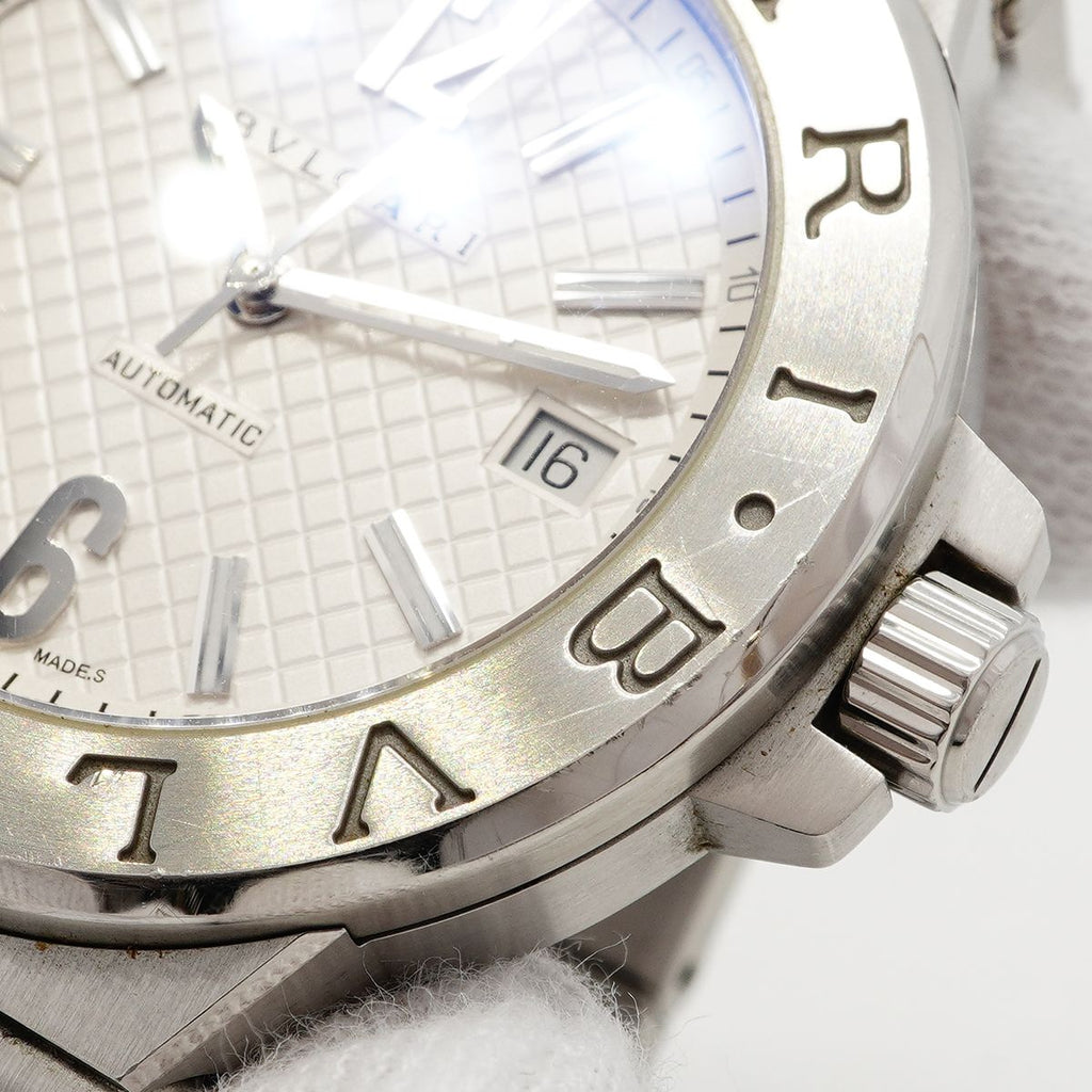 Bvlgari Diagono Date Silver Dial Watch — view 8