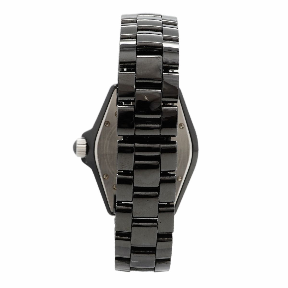 Chanel Diamond Black Dial Watch — view 8