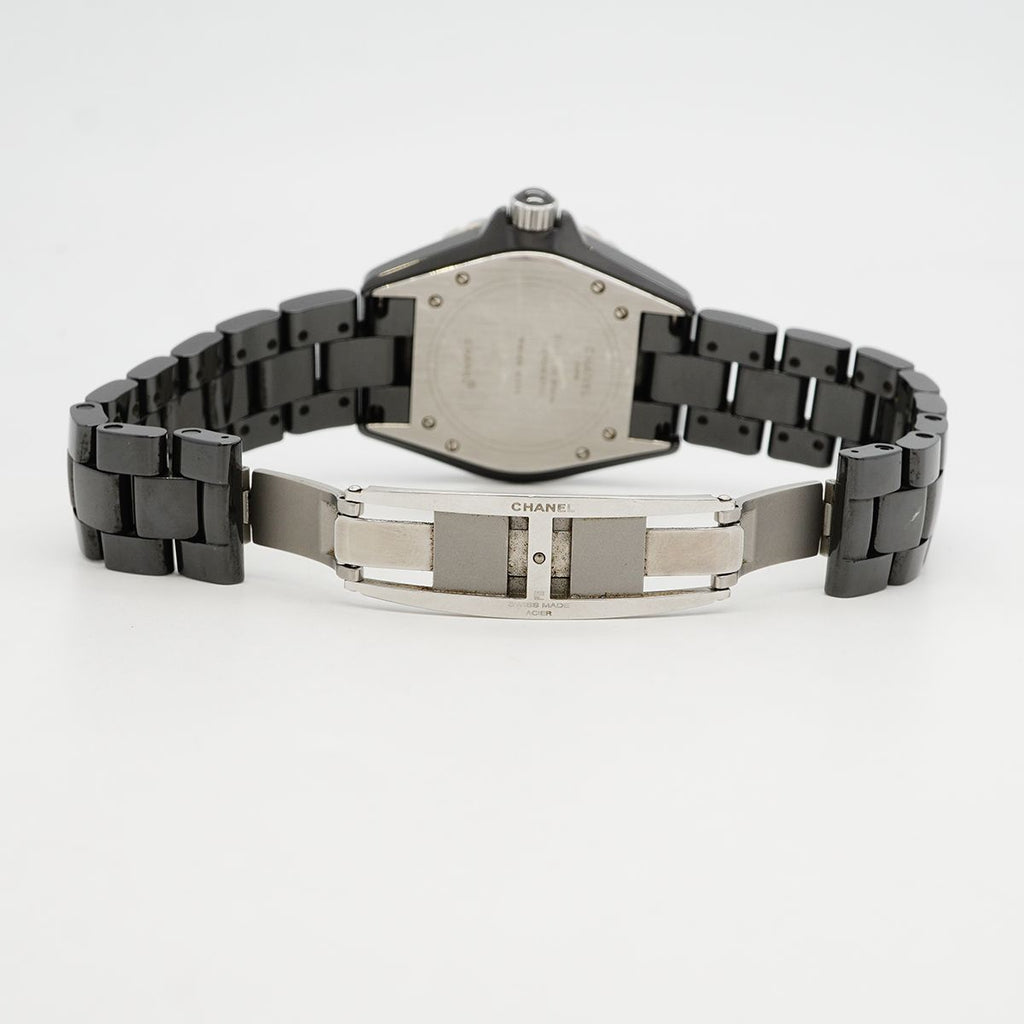 Chanel Diamond Black Dial Watch — view 4