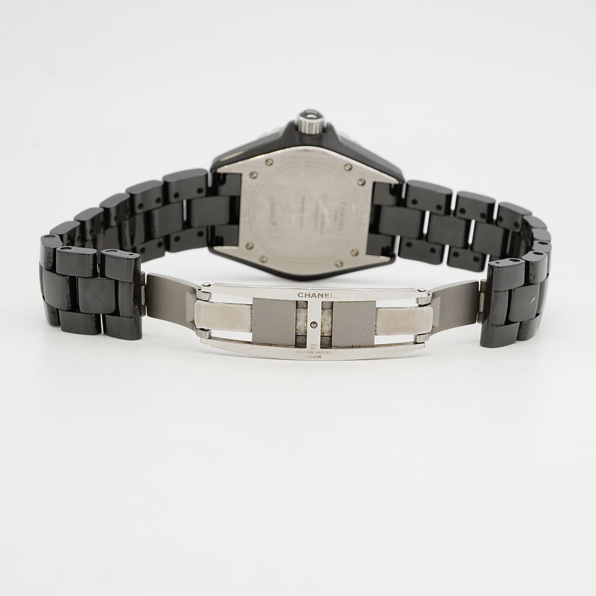 Chanel Diamond Black Dial Watch — view 4