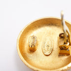 Chanel Earrings Vintage CC Logo Round — view 6