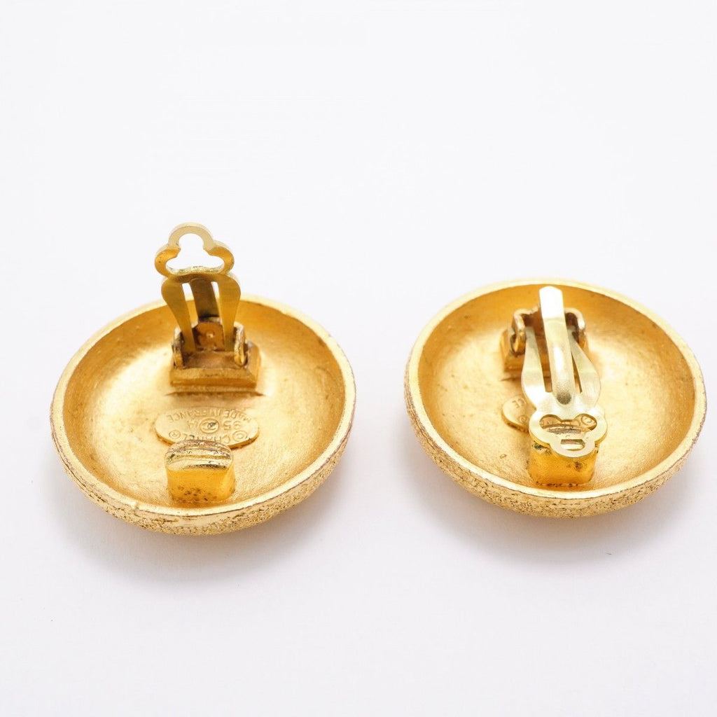 Chanel Earrings Vintage CC Logo Round — view 3