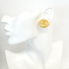 Chanel Earrings Vintage CC Logo Round — view 5
