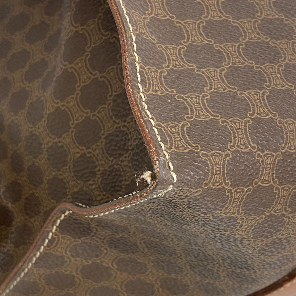 Celine Tote Macadam Brown Gold — view 6