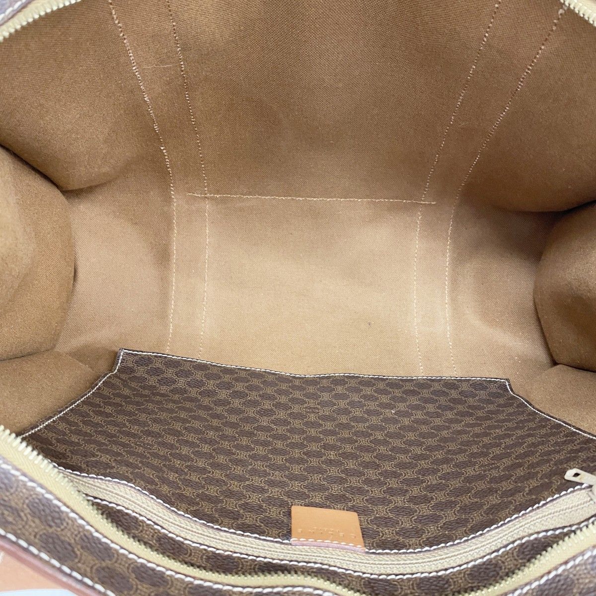 Celine Tote Macadam Brown Gold — view 4
