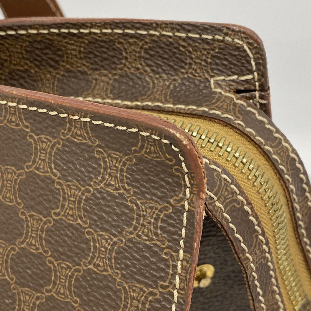 Celine Tote Macadam Brown Gold — view 7