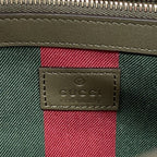 Gucci Tote GG Emblem Brown Moss Green Champagne Gold — view 5