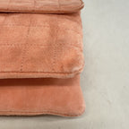Chanel Shoulder Bag Chocolate Suede Pink Silver — view 6