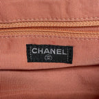 Chanel Shoulder Bag Chocolate Suede Pink Silver — view 5