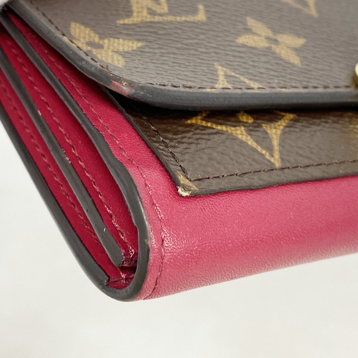 Louis Vuitton Wallet Monogram Portefeuille Floral Compact Fuchsia — view 5