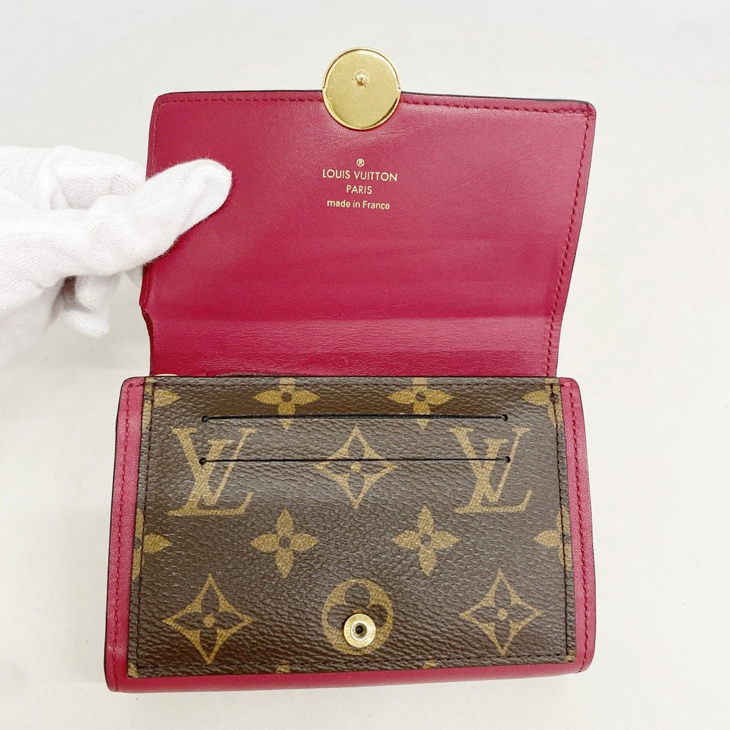 Louis Vuitton Wallet Monogram Portefeuille Floral Compact Fuchsia — view 8