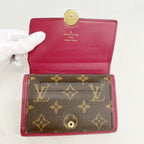 Louis Vuitton Wallet Monogram Portefeuille Floral Compact Fuchsia — view 8