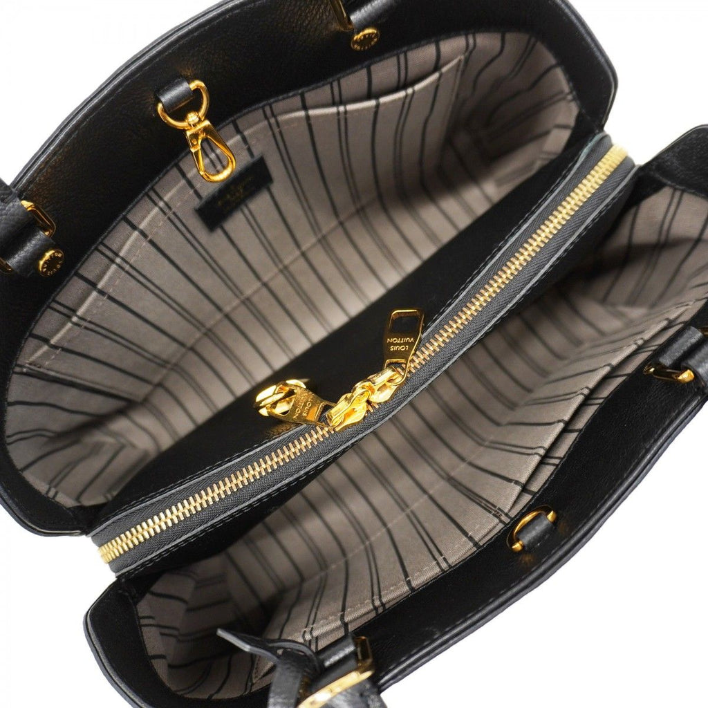 Louis Vuitton Handbag Monogram Empreinte Montaigne MM Noir 2-Way — view 4