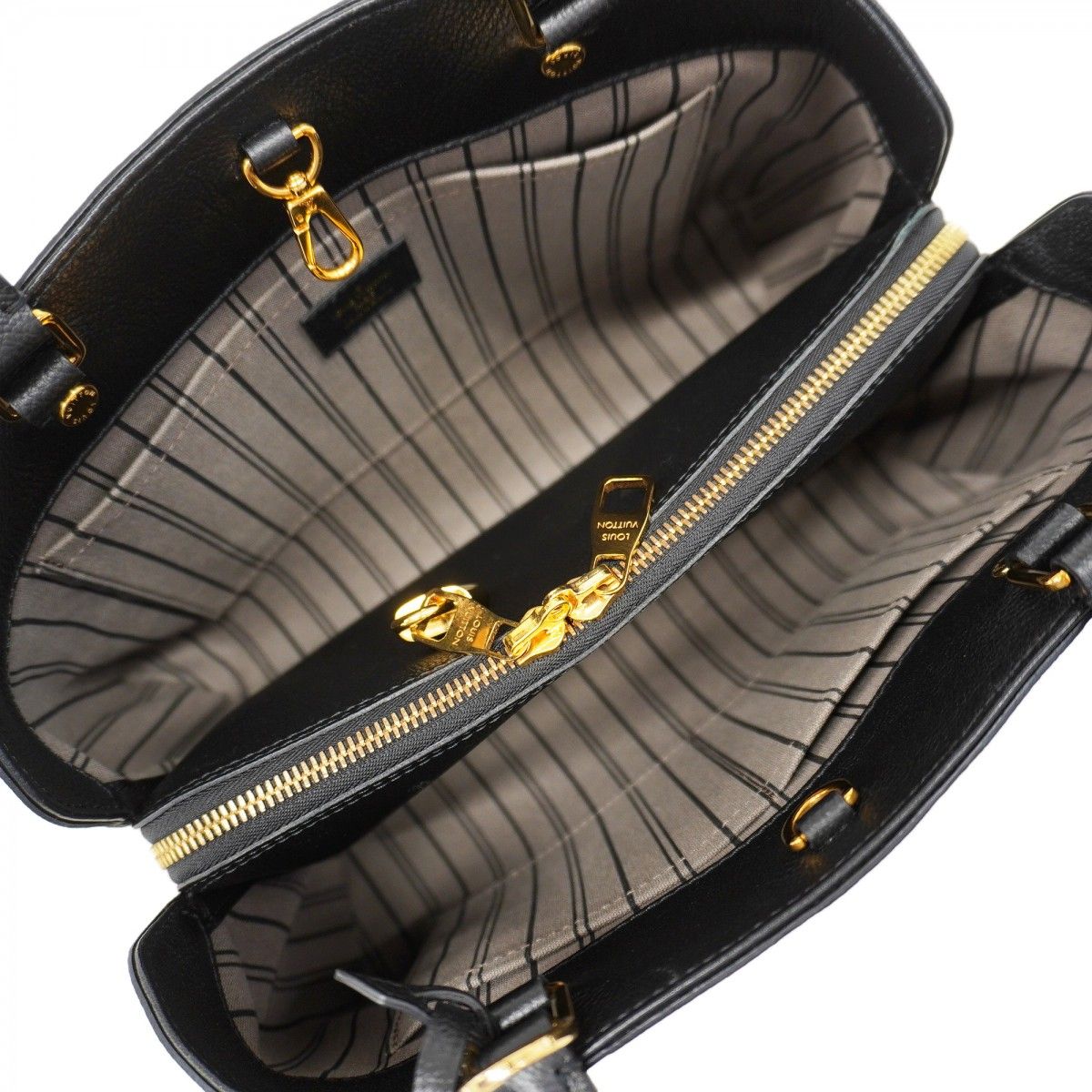 Louis Vuitton Handbag Monogram Empreinte Montaigne MM Noir 2-Way — view 4