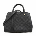 Louis Vuitton Handbag Monogram Empreinte Montaigne MM Noir 2-Way