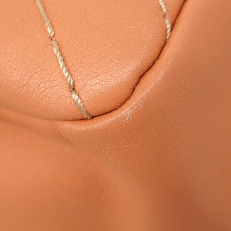 Chanel Shoulder Bag Stitch Lambskin Salmon Pink Gold — view 6