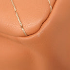 Chanel Shoulder Bag Stitch Lambskin Salmon Pink Gold — view 6