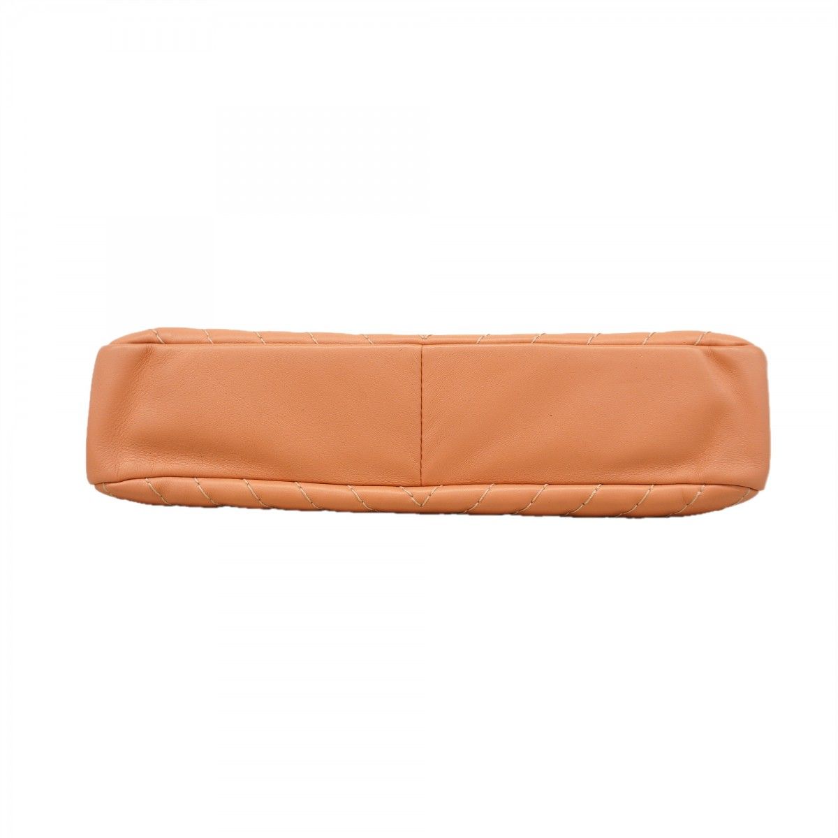 Chanel Shoulder Bag Stitch Lambskin Salmon Pink Gold — view 3