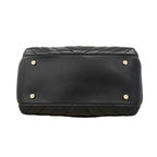 Chanel Handbag Blanc Lambskin Black Champagne Gold 2-Way — view 3